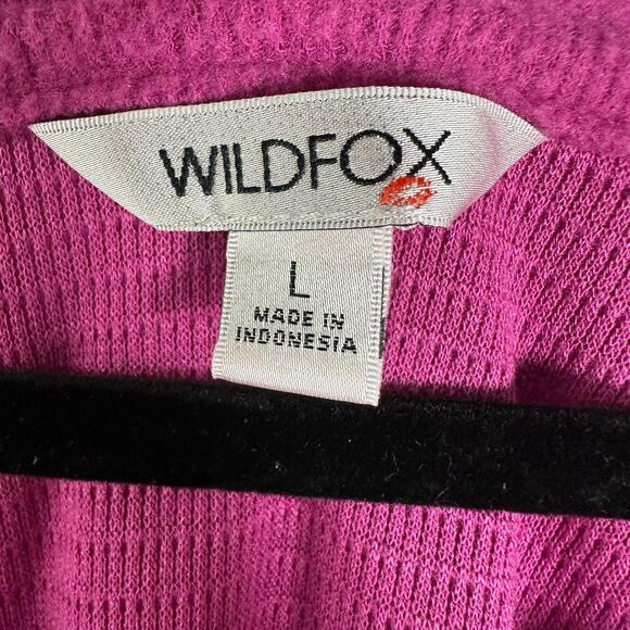 Wildfox Haley Brushed Pullover Long Sleeve Pink Cozy Soft Size Large - Picture 6 of 8
